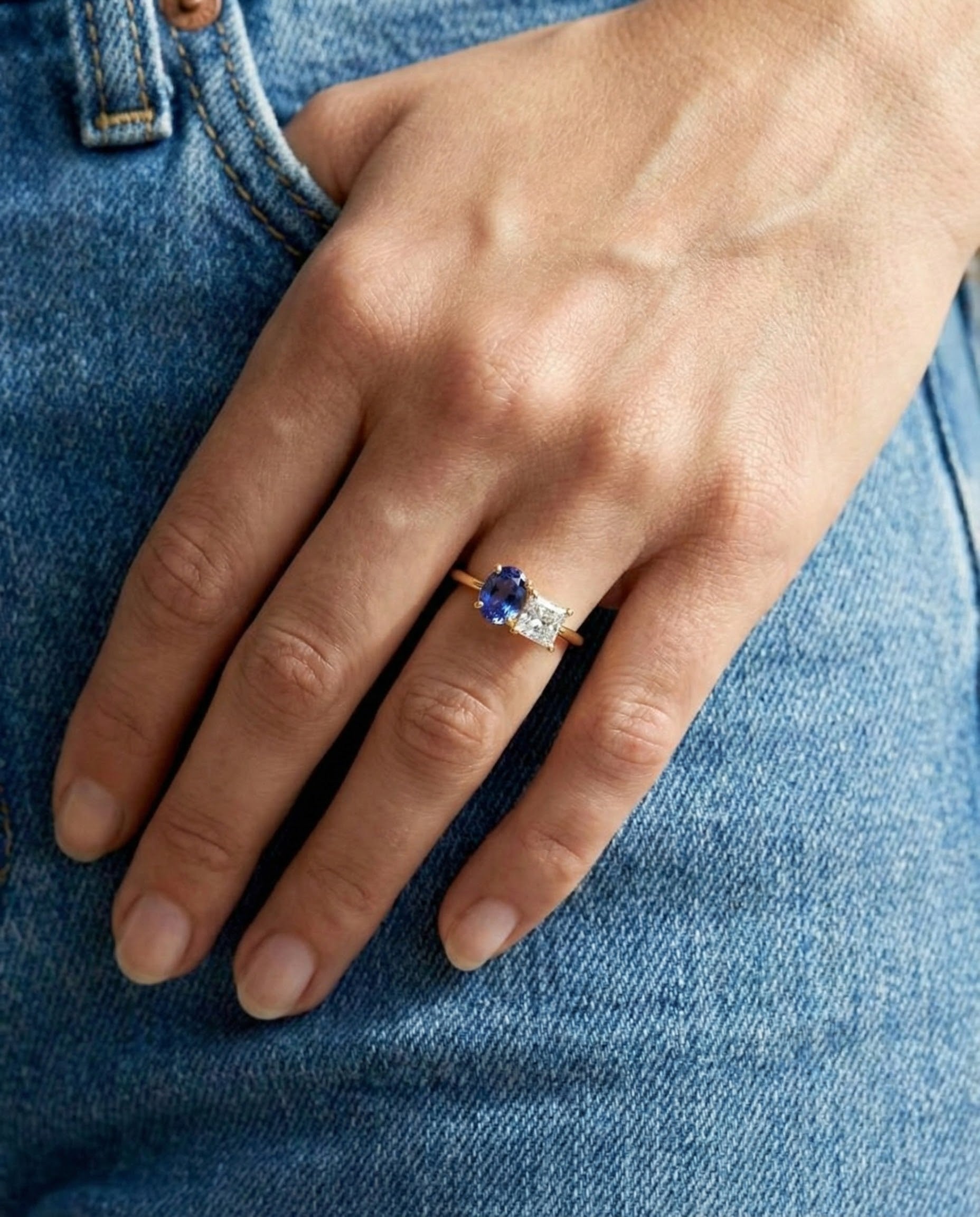 You Ring&Me with Tanzanite and Diamond