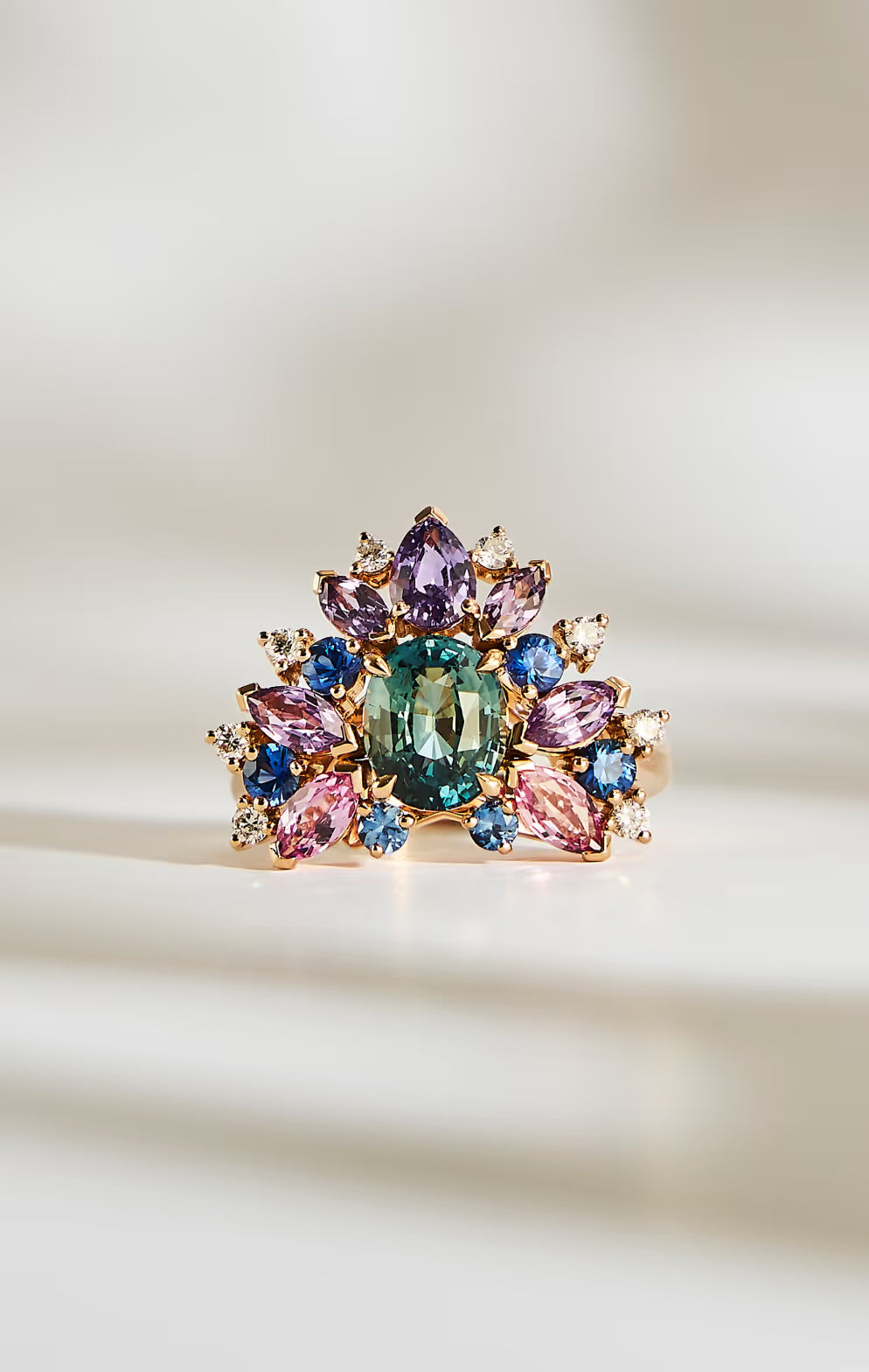 Indigo Bloom color blossom ring bonnot paris