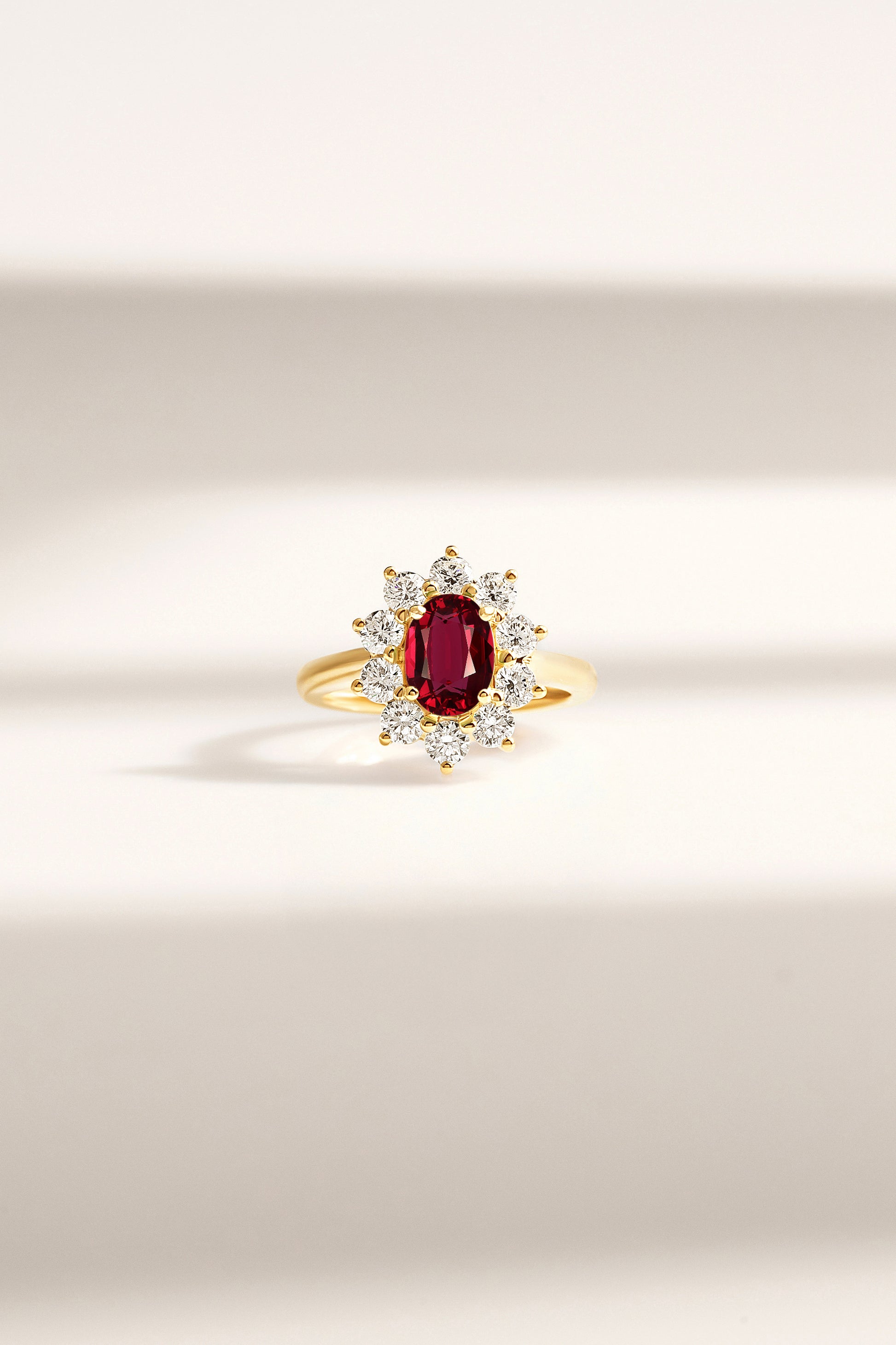 Bague Rubis or jaune