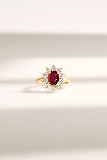 Bague Rubis or jaune