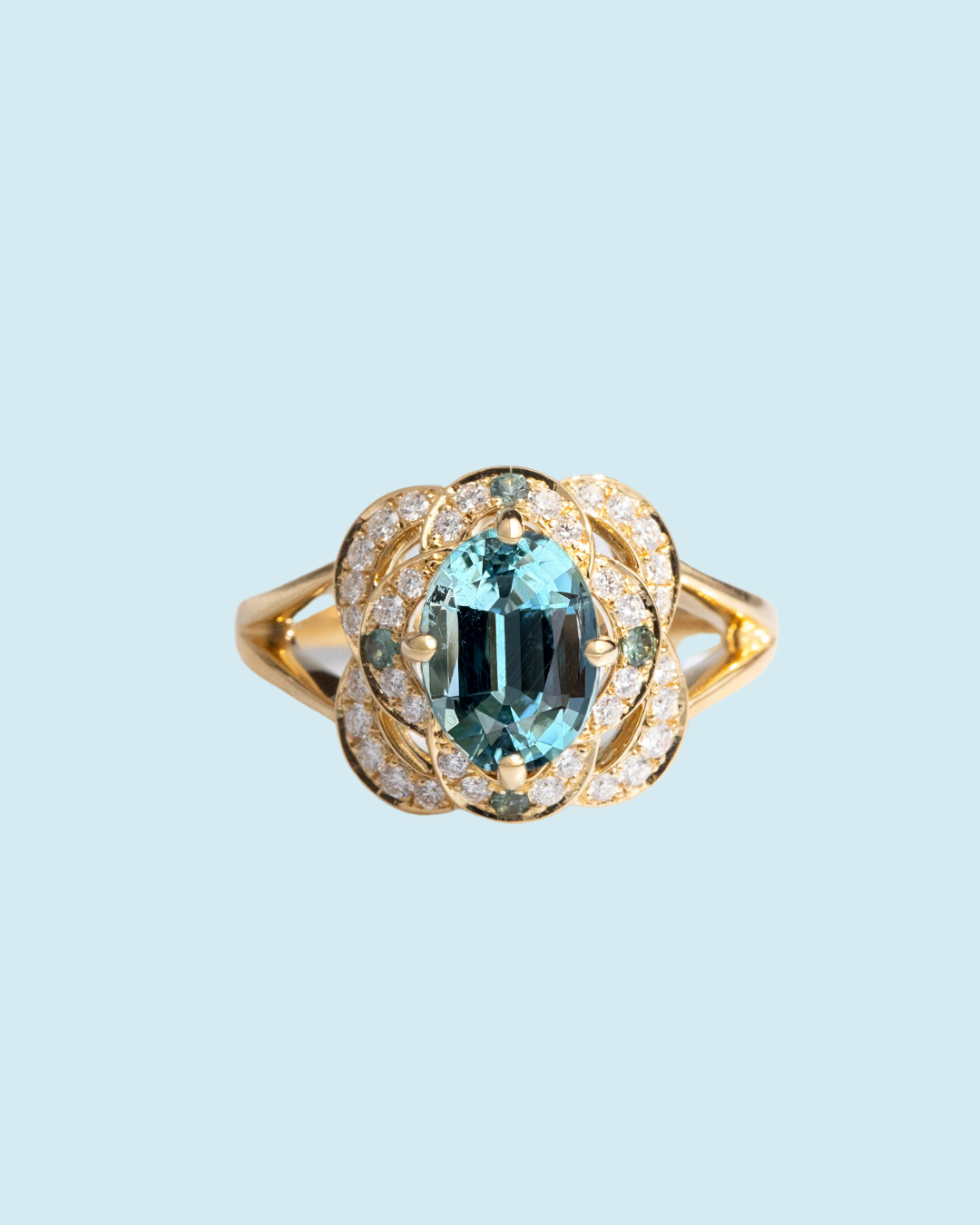 
            Aquamarine Engagement Ring
          