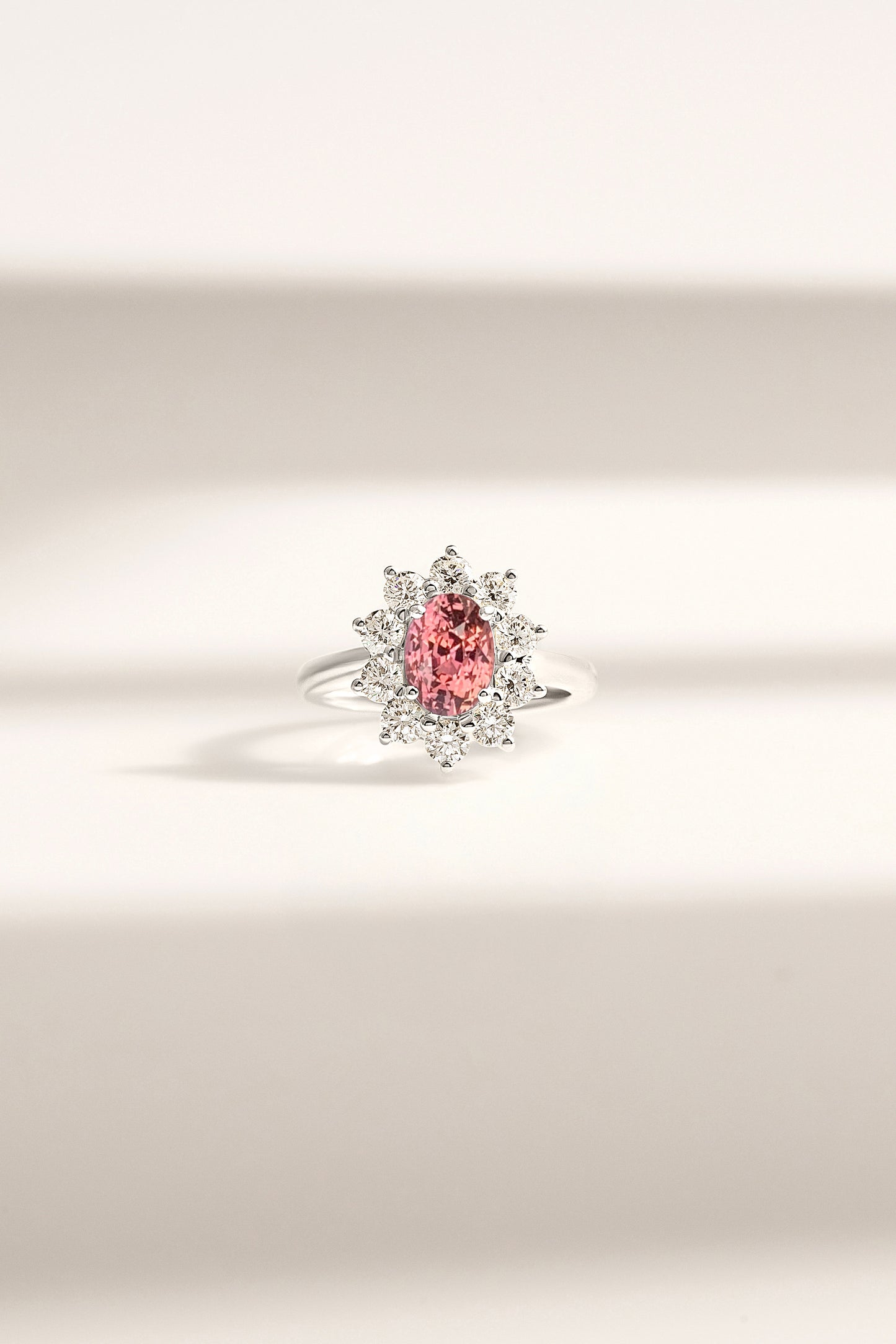 Bague Saphir Padparadscha de Madagascar