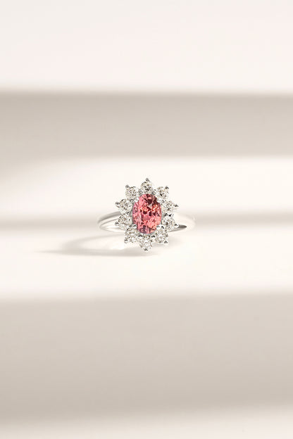 Bague Saphir Padparadscha de Madagascar