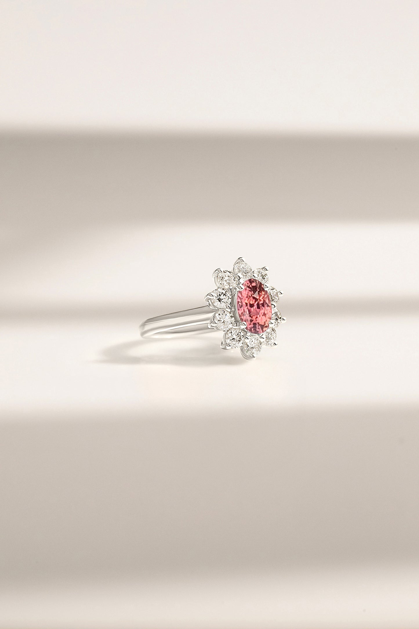 Bague Saphir Padparadscha de Madagascar