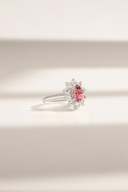 Bague Saphir Padparadscha de Madagascar