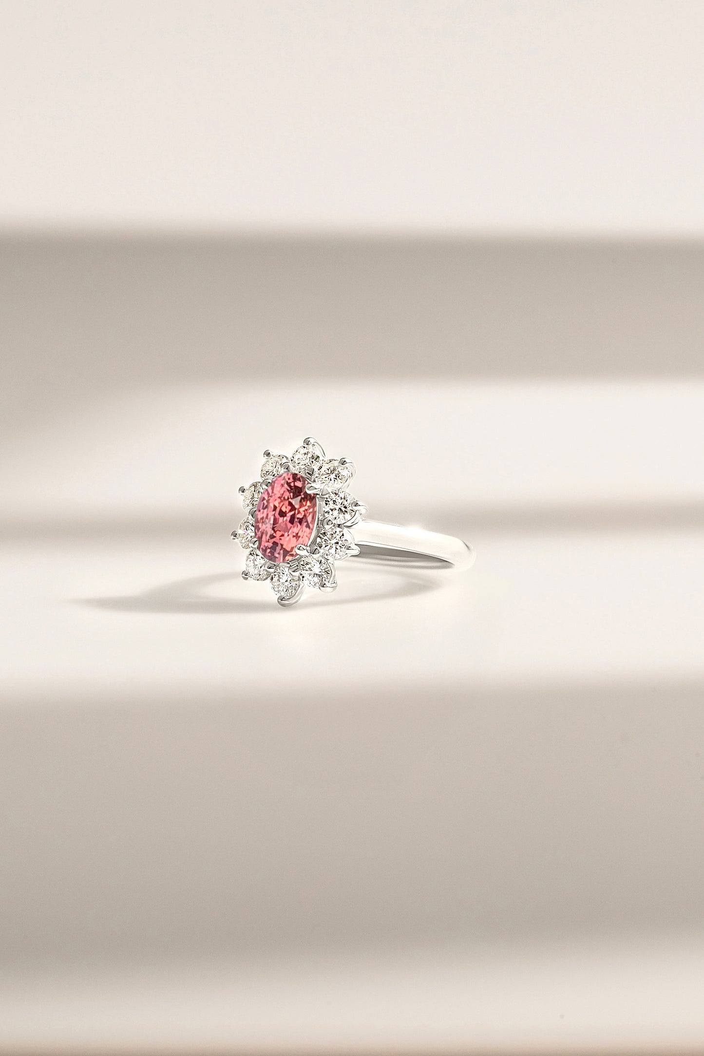 Bague Saphir Padparadscha de Madagascar