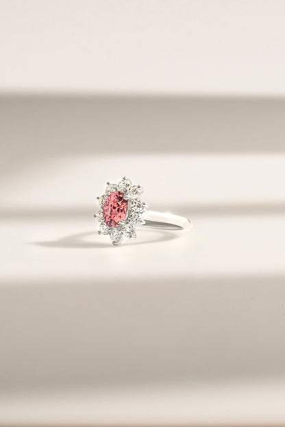 Bague Saphir Padparadscha de Madagascar