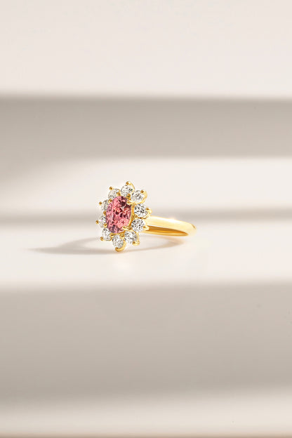 Bague Saphir Padparadscha de Madagascar