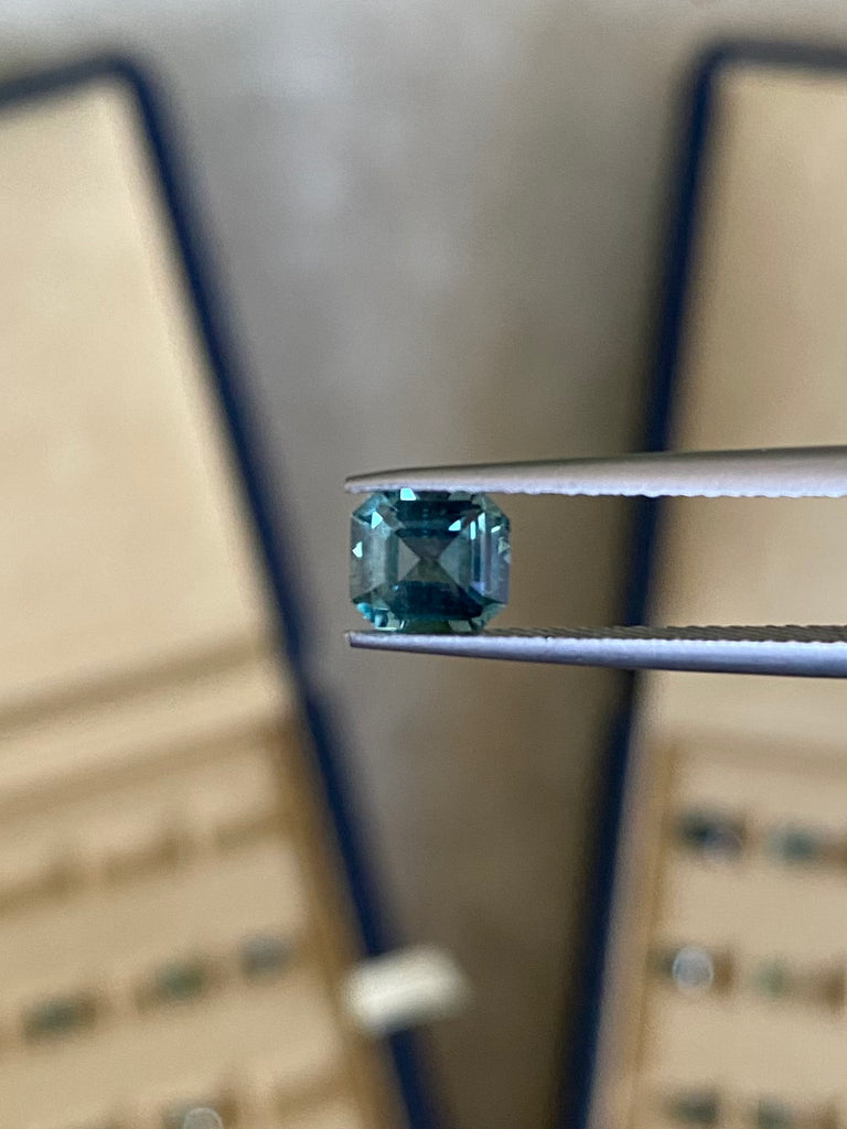 Saphir Teal Rectangle • 1,15ct