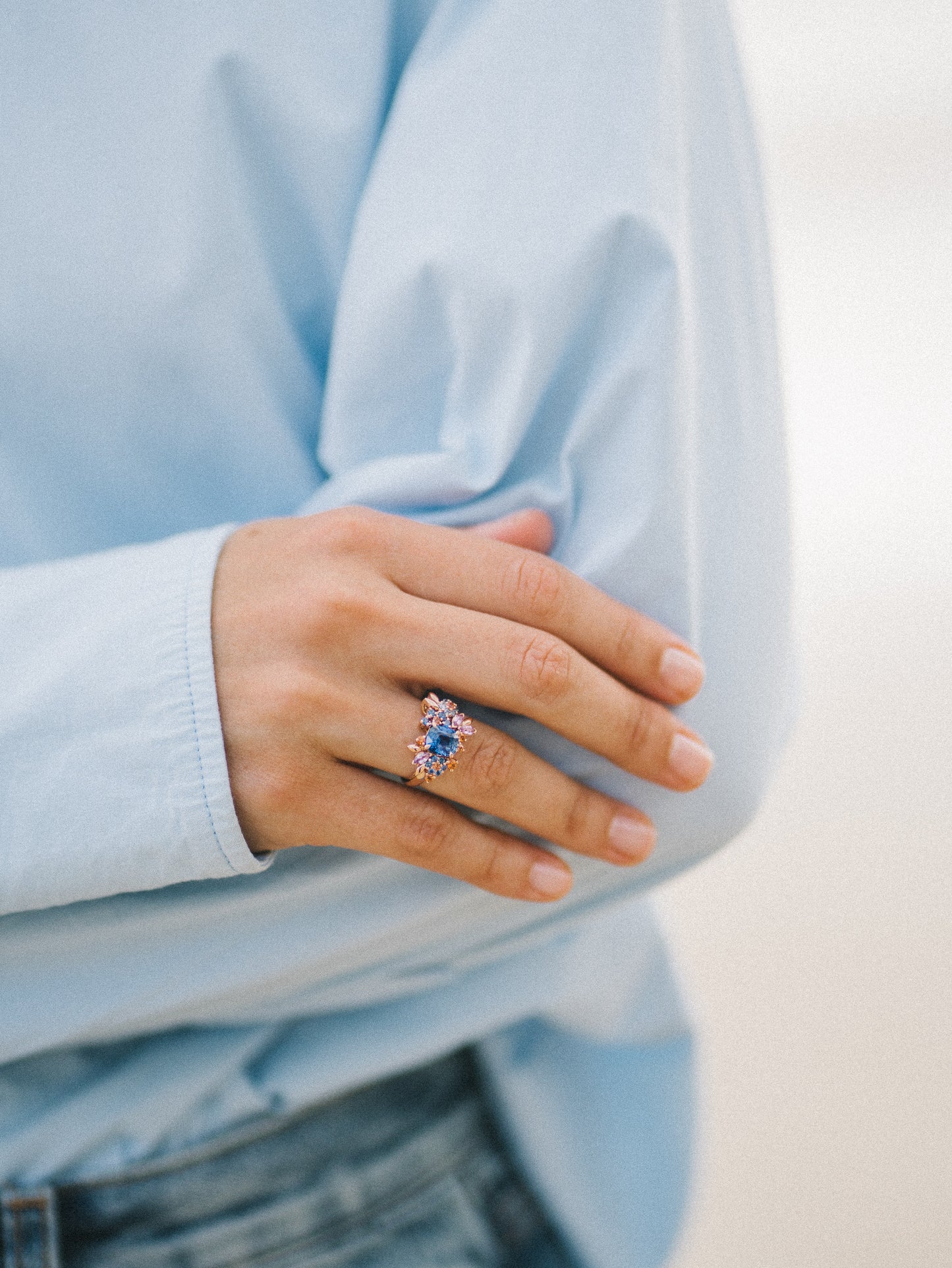 Navy Bloom - Saphir de Bonnot Paris