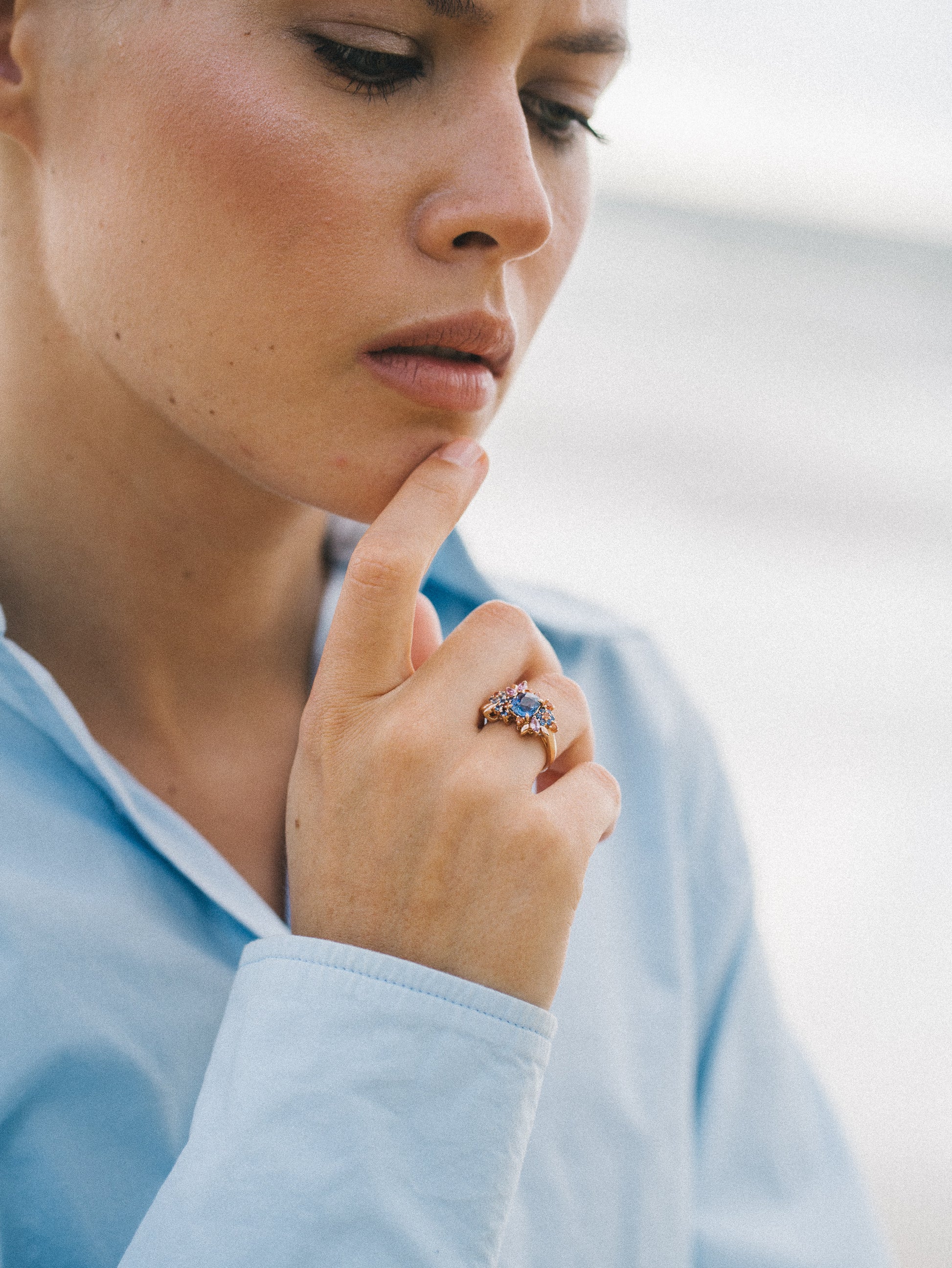 Navy Bloom - Saphir de Bonnot Paris