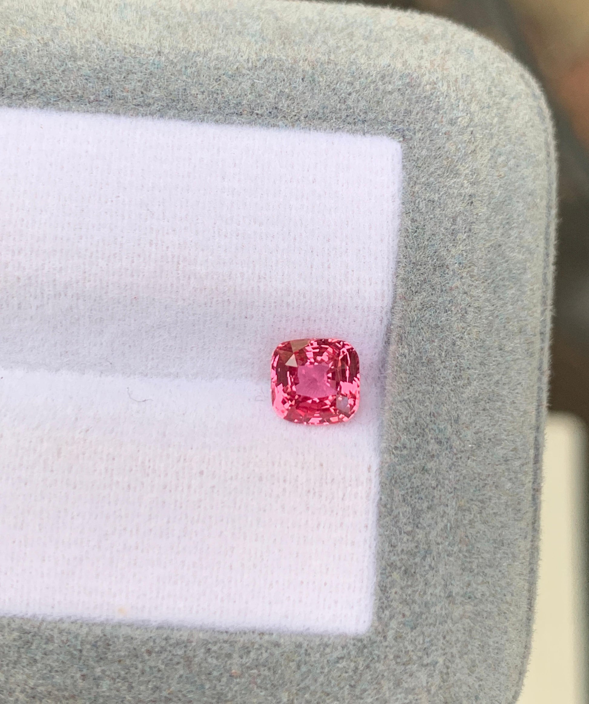 Padparadcha sapphire cushion 1.10ct