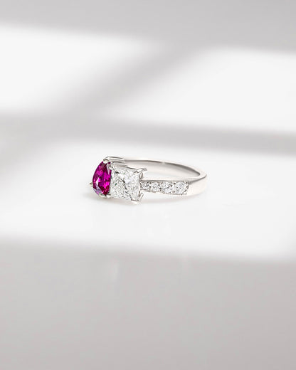 Bague Saphir violet