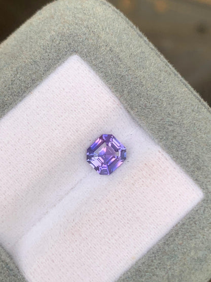 bi colour sapphire square emerald 1,15ct photo 2