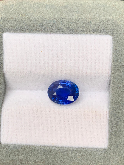 cornflower blue sapphire oval 2,50ct photo 2