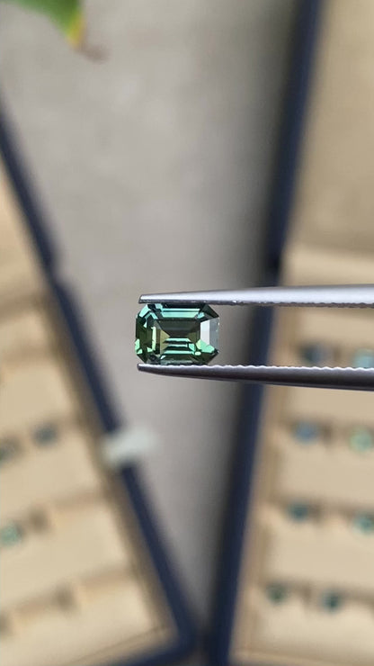 Saphir Teal non chauffé • 1,10ct