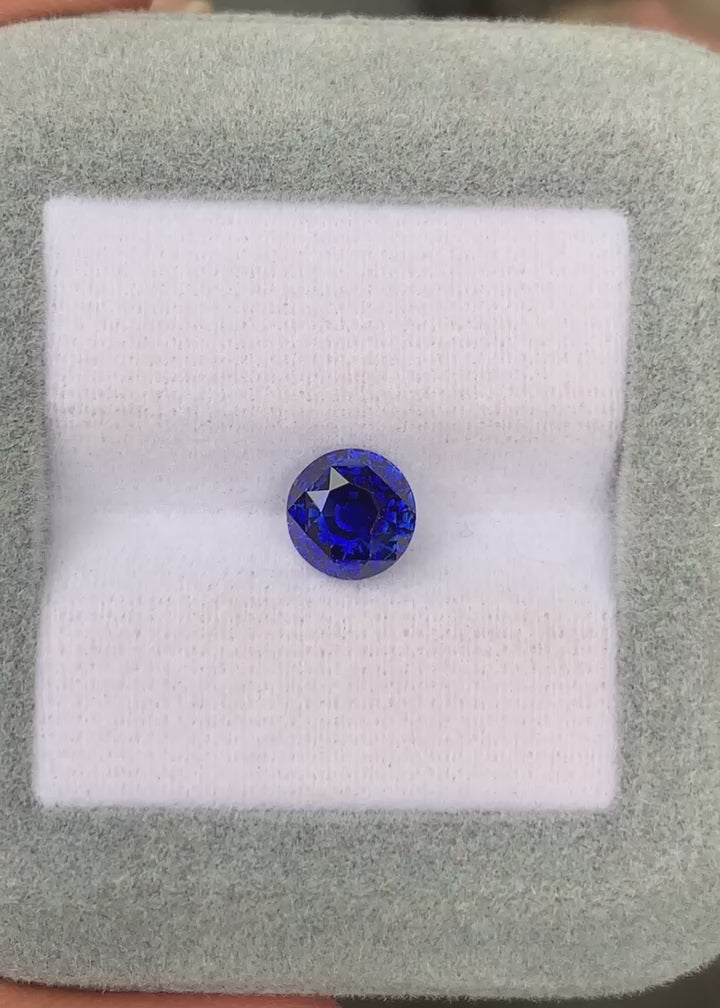 Royal Blue Sapphire Round 2,10ct