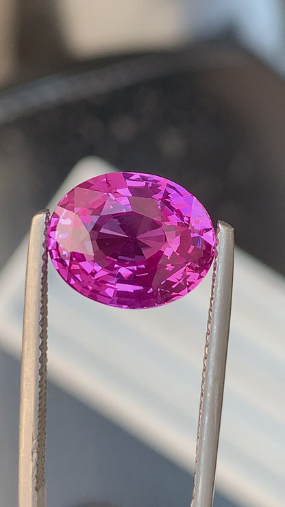 Saphir Rose • 7,05ct