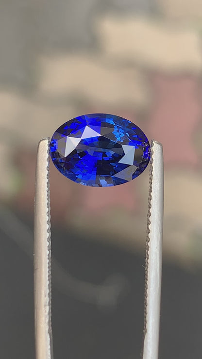 Saphir bleu • 4,02ct