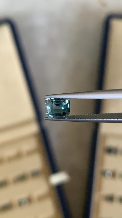 Saphir Teal Rectangle • 1,15ct