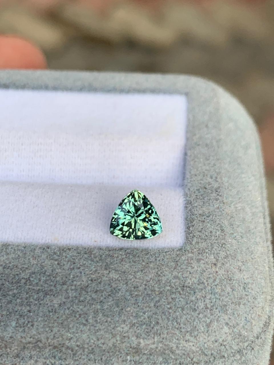 Saphir Teal 1,10ct, vue principale | Bonnot Paris